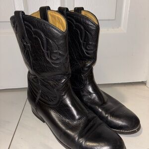 AGUILA Cowboy Boots Black Leather MEXICO US 11